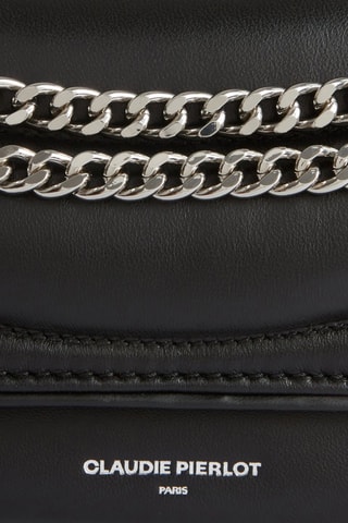 Sac porté épaule en cuir de mouton - Noir