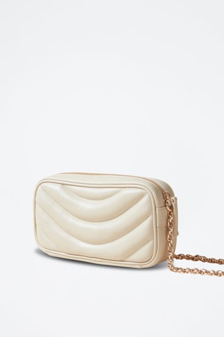 Sac bandoulière en cuir de mouton - Beige