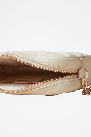 Sac bandoulière en cuir de mouton - Beige