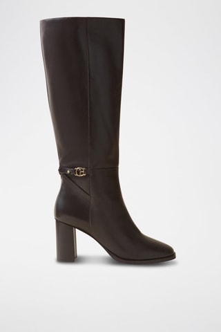 Bottes en cuir - Marron foncé