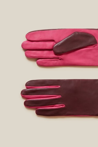 Gants en cuir - Bordeaux