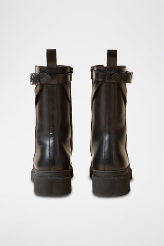 Bottines en cuir - Noir