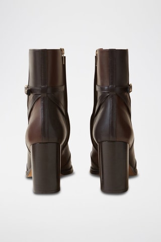 Bottines en cuir - Marron
