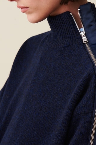 Pull en laine - Bleu marine