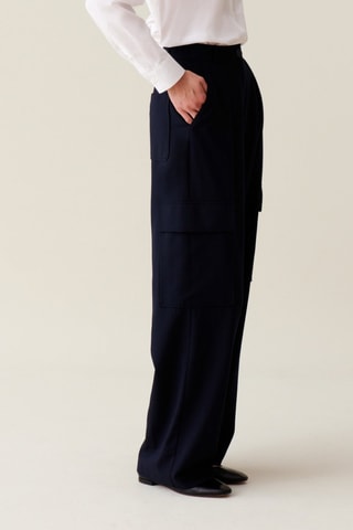 Pantalon cargo - Bleu marine