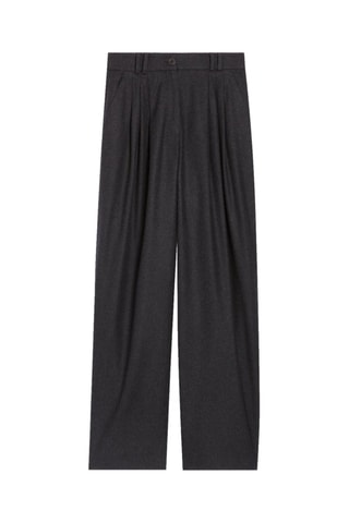 Pantalon en laine - Gris chiné