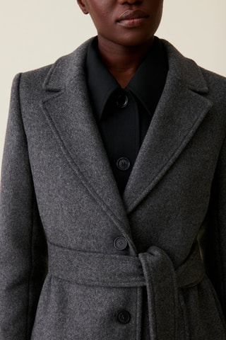 Manteau en laine - Gris foncé