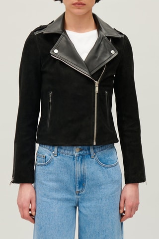 Veste en cuir  Noir