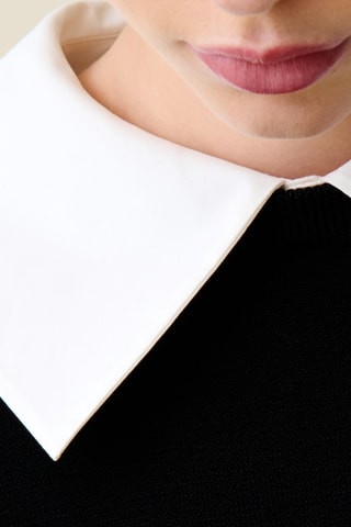 Robe pull en laine - Noir