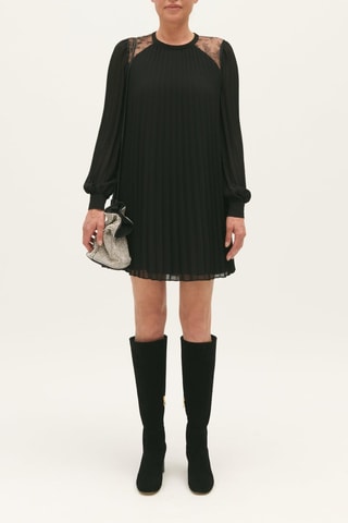 Robe plissée - Noir