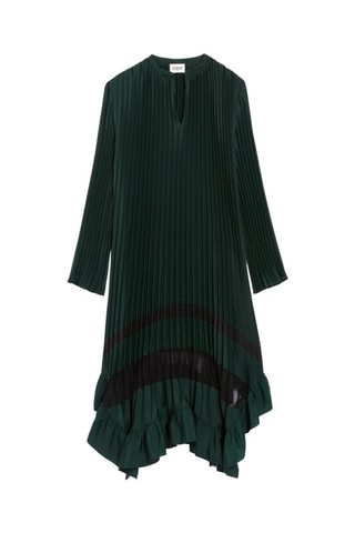 Robe plissée - Vert