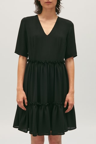 Robe volantée - Noir