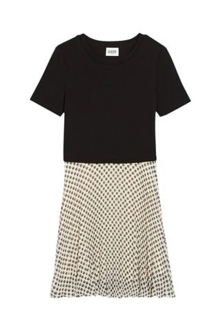 Robe trompe-l’œil - Noir et blanc