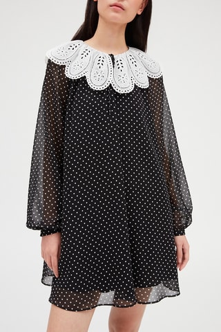 Robe courte - Noir et blanc