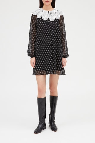 Robe courte - Noir et blanc