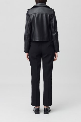 Veste en cuir - Noir