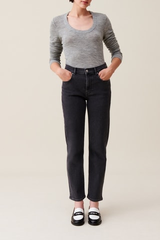 T-shirt en laine - Gris clair