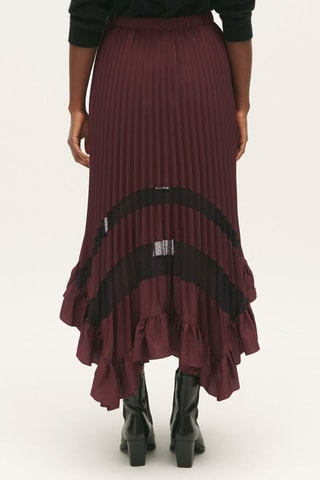 Jupe plissée - Bordeaux