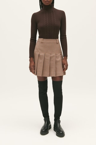 Jupe plissée - Beige