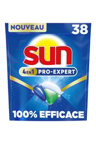 6 x Capsules lave-vaisselle Sun Pro-Expert Regular - 38 lavages