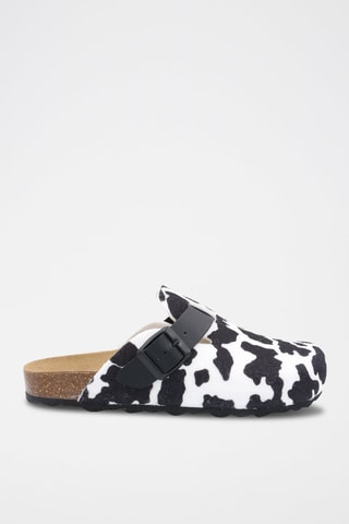 Sabot Rosso - 
Ecrù e nero