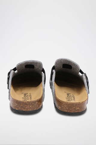 Sabot Rosso - 
Grigio melange e nero