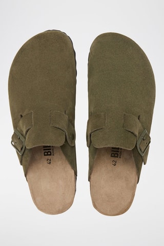 Sabot in pelle scamosciata Zueco - Verde