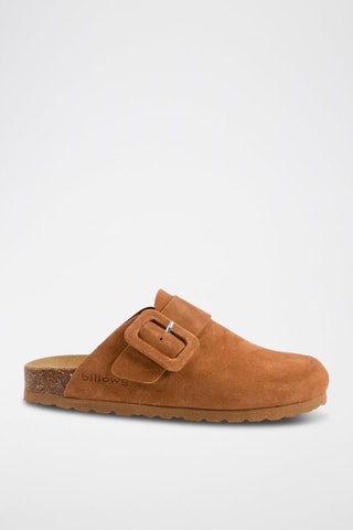 Sabot in pelle scamosciata - Cammello