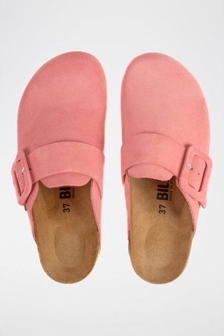 Sabot in pelle scamosciata - Rosa