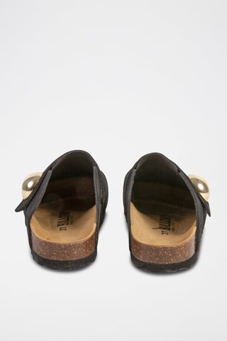 Sabot in pelle - Nero