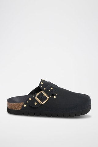 Sabot in pelle - Nero