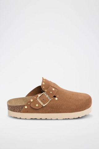 Sabot in pelle - Marrone