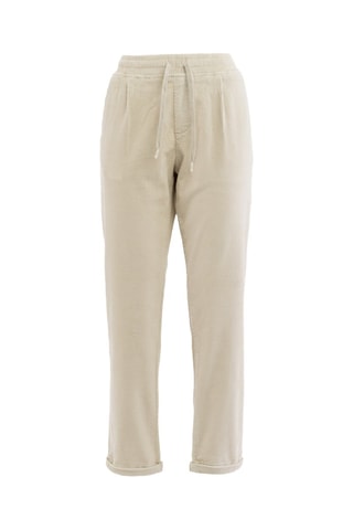 Pantalon droit en velours - Beige