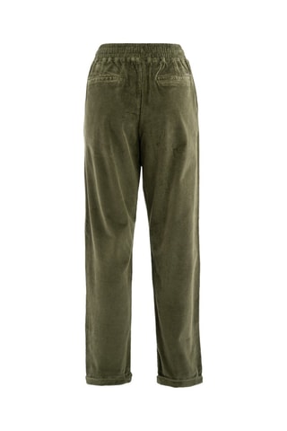 Pantalon droit en velours - Olive