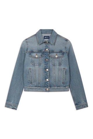 Veste en jean courte - Bleu