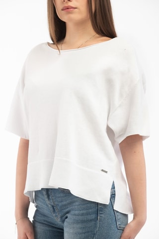 T-shirt oversize - Blanc