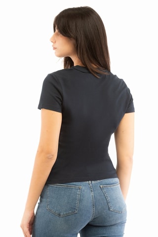 T-shirt slim - Bleu marine