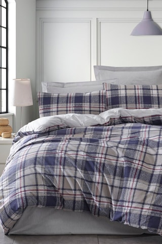 Juego de nórdico de algodón 48 hilos/cm² - Azul oscuro