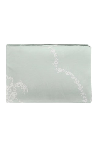 Colcha Pure - Verde agua y blanco