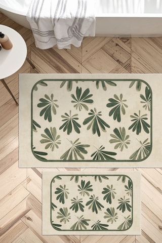 2 alfombras de baño - Beige - 50 x 60/60 x 100 cm