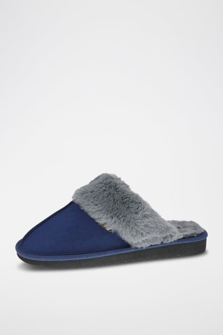 Zapatillas de casa forradas - Azul marino
