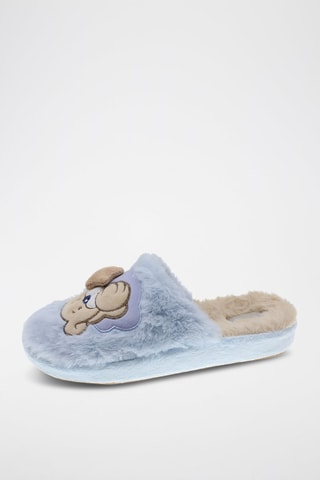 Zapatillas de casa forradas - Azul claro