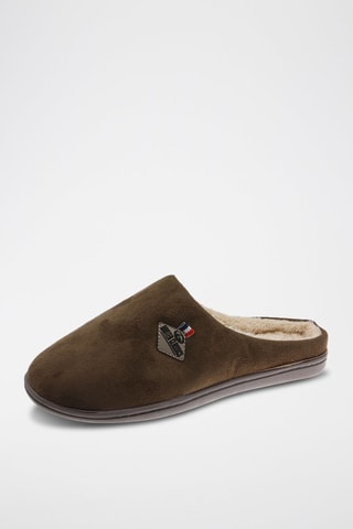 Zapatillas de casa forradas - Marrón