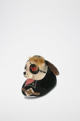 Zapatillas de casa de forro polar - Negro