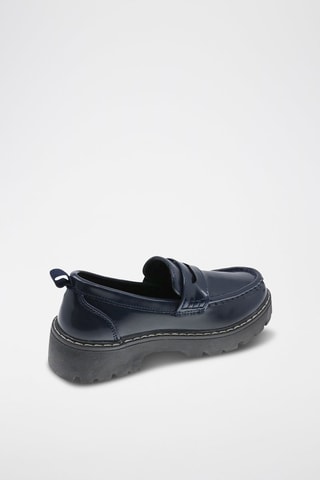 Mocasines con plataforma - Azul marino