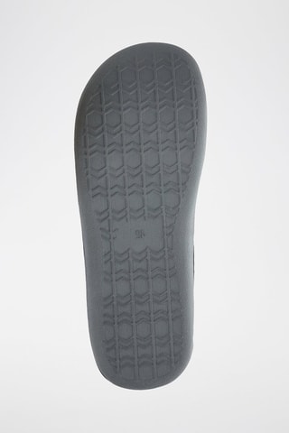 Zapatillas de casa forradas - Azul marino y marrón