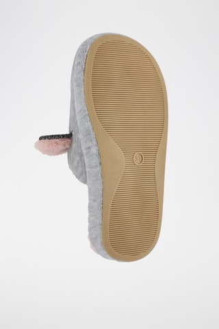 Zapatillas de casa forradas con orejas - Gris