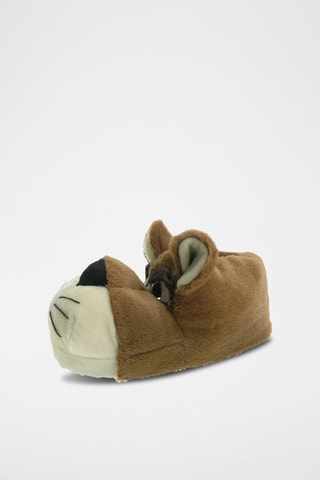 Zapatillas de casa con orejas - Marrón