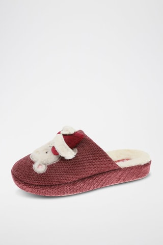 Zapatillas de casa forradas - Burdeos