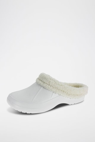 Zuecos forrados - Blanco